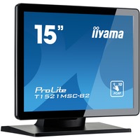 iiyama ProLite T1521MSC-B2, LED-Monitor 38 cm (15 Zoll), schwarz (matt), XGA,TN, Touchscreen