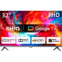 CHiQ L32QM8T, QLED-Fernseher 80 cm (32 Zoll), grau, FullHD, Triple Tuner, SmartTV, Chromecast built-in
