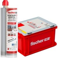 fischer Montagemörtel FIS VL 360 S HWK G grau, 360ml, 20 Kartuschen, Koffer