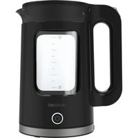 Cecotec Thermosense 330 Glassy, Wasserkocher schwarz, 2.200 Watt, 1,7 Liter