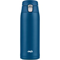 Emsa TRAVEL MUG light Thermobecher dunkelblau, 0,4 Liter, Flip-Deckel