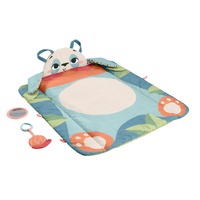 Fisher-Price Planet Friends Rolli-Roll Panda Spielmatte für Babys mit 2 Spielzeugen