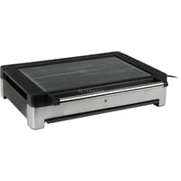WMF LONO Tischgrill mit Glasdeckel, Elektrogrill schwarz/edelstahl, 2.200 Watt
