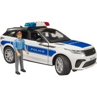 bruder 02890 Range Rover Velar Polizeifahrzeug mit Polizist, Modellfahrzeug inkl. Light + Sound Modul