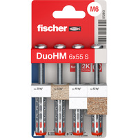 fischer Hohlraumdübel DuoHM 6x55 S PZ 4 Stück, mit Panhead-Schraube