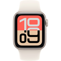 Apple Watch SE 3, Smartwatch silber, Aluminium, 40 mm, Sportarmband polarstern M/L