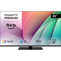 Panasonic TV-55W80AEZC, QLED-Fernseher 139 cm (55 Zoll), schwarz, UltraHD/4K, Fire TV