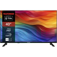 Telefunken D40F751X7CW, LED-Fernseher 102 cm (40 Zoll), schwarz, FullHD, Tripple-Tuner, TiVo-Betriebssystem