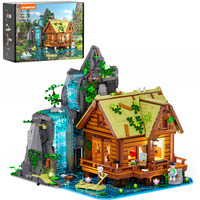 Lumibricks Wasserfallhütte, Konstruktionsspielzeug 