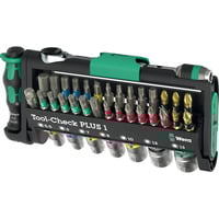 Wera Tool-Check PLUS 1, Bit-Satz schwarz/grün, 39-teilig, inkl. 1/4" Bit-Ratsche