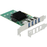 DeLOCK DeLOCK PCIe x4>4x ext. USB 3.0 Quad C.LP 