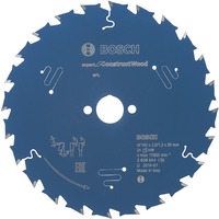 Bosch EXPERT Construct Wood Kreissägeblatt, Ø 160mm, 24Z Bohrung 20mm, für Handkreissägen