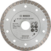 Bosch Heimwerken & Garten Diamanttrennscheibe Turbo, Ø 125mm Bohrung 22,23mm