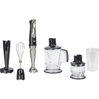 Braun MultiQuick 9 Stabmixer MQ 9147X edelstahl/schwarz, 1.200 Watt, mit 2 Zerkleinerern, Kartoffelstampfer, Schneebesen