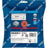 Bosch Professional X-LOCK Expert R782 Prisma Ceramic Fiberschleifscheibe, Ø 125mm, K60 5 Stück, Bohrung 22,23mm
