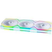 Lian Li UNI FAN SL120 Wireless, Gehäuselüfter weiß, 3er-Pack inkl. Controller, 124.5 mm