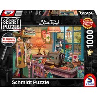 Schmidt Spiele Steve Read: Secret Puzzles - Im Nähzimmer 1000 Teile
