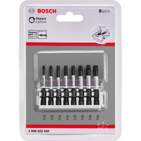 Bosch Pick and Click Impact Control Schrauberbit-Satz TORX, 8-teilig 50mm