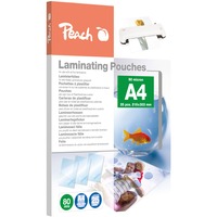 Peach Laminierfolie A4 80mic PPR080-02, Folien glänzend, 25 Stück