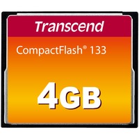Transcend CompactFlash 133 4 GB, Speicherkarte schwarz, UDMA 4
