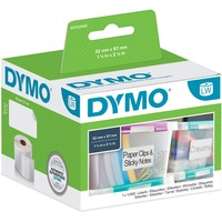 Dymo LabelWriter ORIGINAL Vielzwecketiketten 32x57mm, 1 Rolle mit 1000 Etiketten weiß, wieder ablösbar, S0722540