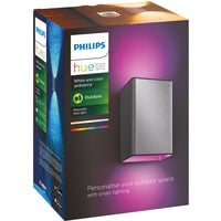 Philips Hue White & Color Ambiance Resonate Outdoor Wandleuchte, LED-Leuchte silber