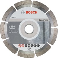 Bosch Professional Diamanttrennscheibe Standard for Concrete, Ø 150mm 10 Stück, Bohrung 22,23mm