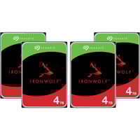 Seagate IronWolf NAS 4 x 4 TB Bundle, Festplatte SATA 6 Gb/s, 3,5", 4er Bundle