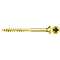 fischer Spanplattenschraube ClassicFast II 6,0x100 Senkkopf PZ 100 Stück, mit Teilgewinde