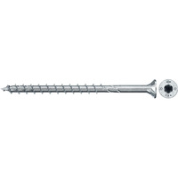 fischer Spanplattenschraube PowerFast II 8,0x120 Senkkopf TX 50 Stück, mit Teilgewinde, verzinkt