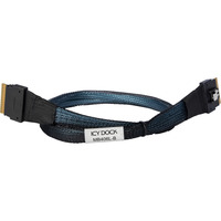 Icy Dock Kabel SlimSAS x8 SFF-8654 > SlimSAS x8 SFF-8654 schwarz, 50cm