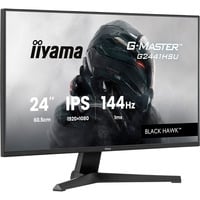 iiyama G-Master G2441HSU-B1 Black Hawk, Gaming-Monitor 60.5 cm (23.8 Zoll), schwarz, FullHD, IPS, HDMI, DP, Free-Sync, USB-Hub, 144Hz Panel
