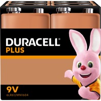 Duracell Plus Power, Batterie 4 Stück, E-Block (9V-Block)