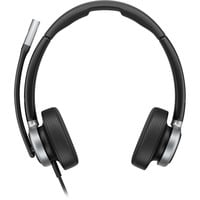 HP Poly Mission 625 kabelgebundenes Stereo-USB-Headset schwarz, USB Type-C und Type-A, PU-Leder-Ohrpolster (Oberflächenmaterial)