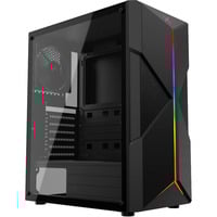 Krux Astral, Tower-Gehäuse schwarz, Tempered Glass