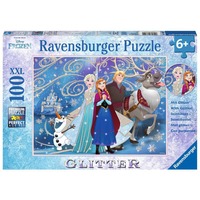 Ravensburger Kinderpuzzle Disney Frozen - Glitzernder Schnee 100 Teile