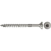 fischer Spanplattenschraube PowerFast 4,0x45 Senkkopf TX 200 Stück, mit Teilgewinde, Edelstahl A4