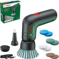 Bosch Heimwerken & Garten Akku-Bürste UniversalBrush Set, 3,6Volt, Bürstenschleifer grün/schwarz, mit Zubehör-Set