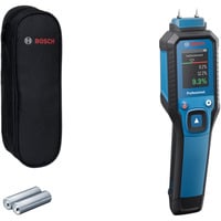 Bosch Holzfeuchtemesser GMP 1-13 Professional blau/schwarz, 2x Batterien, Tasche