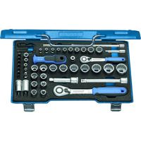 GEDORE Steckschlüssel-Satz 3/8" + 1/4", 50-teilig mit Umschaltknarren