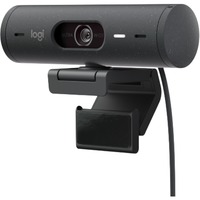 Logitech Brio 500, Webcam schwarz, Graphite