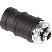 Alphacool ES Schnellverschluss BLH1A PushIn Female AG, Verbindung chrom/schwarz (matt)