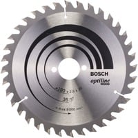 Bosch PRO Wood Kreissägeblatt, Ø 190mm, 36Z Bohrung 30mm, für Handkreissägen