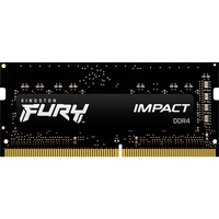Kingston FURY SO-DIMM 16 GB DDR4-2666  , Arbeitsspeicher schwarz, KF426S16IB/16, Impact, INTEL XMP