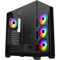 FSP M340, Tower-Gehäuse schwarz, Tempered Glass x 2