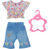 ZAPF Creation BABY born® Trend Jeans 43cm, Puppenzubehör Shirt und Hose, inklusive Kleiderbügel
