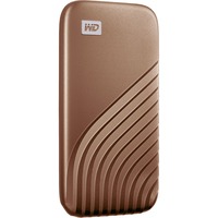 WD My Passport SSD 1 TB, Externe SSD gold, USB-C 3.2 Gen 2 (10 Gbit/s)