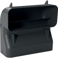 Bosch Home Lüftungskanal 90° Flachkanalbogen S, HEZ9VDSB4, Rohr schwarz, vertikal, männlich