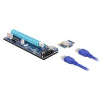 DeLOCK Riser Karte PCI Express x1 zu x16 mit 60 cm USB Kabel, Riser Card