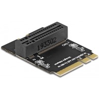 DeLOCK Adapter M.2 Key A+E Stecker zu Key M Slot gewinkelt mit Halterung, Schnittstellenkarte